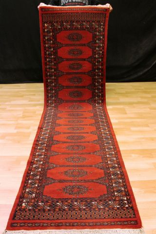 Feiner Buchara Läufer 290x79 Cm Orient Teppich Carpet Tappeto Tapis Afghan 3152 Bild