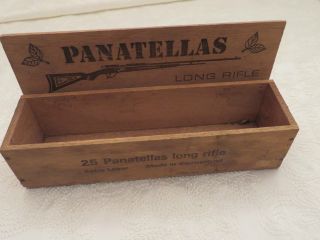 Alte Holzschachtel Panatellas Long Rifle,  Made In Switzerland Bild