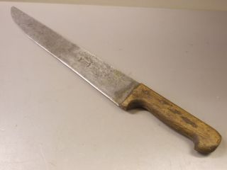 Altes Riesiges Brotmesser Messer Solingen Fleischermesser Koch Altes Werkzeug Bild