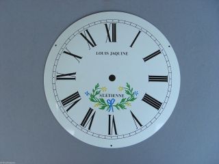 Grosses Metall Uhren Ziffern Blatt Louise Jaquine,  St.  Etienne FÜr Comtoise Uhr Bild