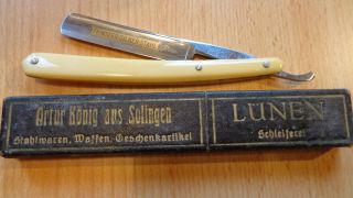 Rasiermesser In Pappschachtel,  Artur König Lünen - Solingen Bild