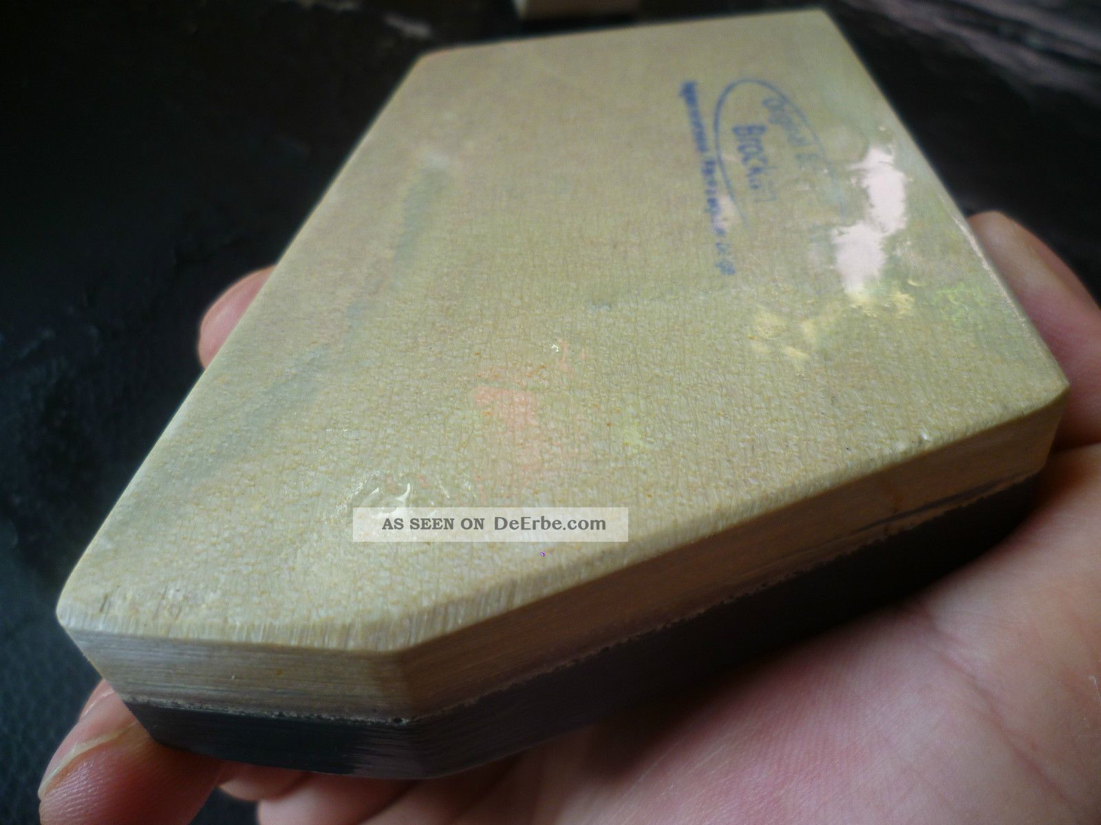 Belgischer Brocken Abziehstein Coticule Sharpening Stone Honing Stone Frisör & Barbier Bild