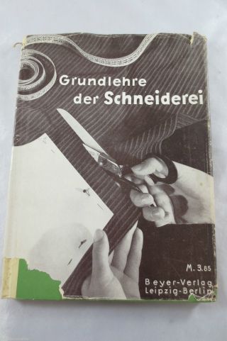 Grundlehre Der Schneiderei 1935 Reich Illustriert Schneider Nähen Nähmaschine Bild