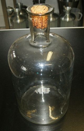 Alte Apothekerflasche 5 Liter Hell Glas Sehr Schön Top Bild