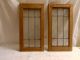 4 Büffet - Türen - Eiche - Bleiverglast Mit Fasettenschliff Bauer Bild 3