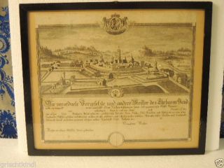 Originaler Alter Gesellenbrief Der Stadt Weilheim,  Dat.  1798 Bild