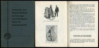 1934 Heizungs - Und Lüftungsbau Durch Autogentechnik Autogenschweissen H.  Holler Bild