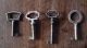 7 Originelle Alte Schlüssel/unterschiedliche Größen Und Formen Schlosser Bild 2