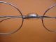 Alte Brille Antik Nickelbrille Alt Spectacles Unrund Eyeglasses Optiker Optical Optiker Bild 1