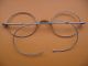 Alte Brille Antik Nickelbrille Alt Spectacles Unrund Eyeglasses Optiker Optical Optiker Bild 4