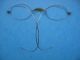 Alte Ovale Brille Antik Brillen Alt Spectacles Old Eyeglasses Optiker Optical Optiker Bild 1