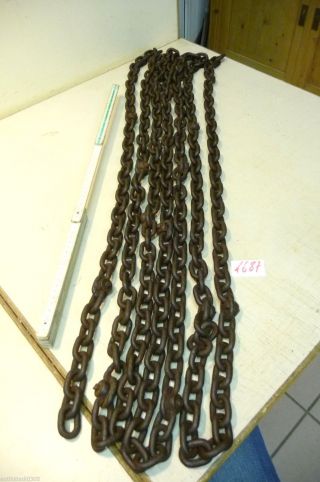 Nr.  1687.  Alte Kette Eisenkette 9,  4 Kg Old Iron Chain Bild