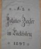 Leinensack Getreide Sack Alt Getreidesack Dat.  1897 Bickelsberg Antik Top Deko Bauer Bild 3