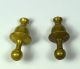 2 Kleine Zapfen Bronze Feuervergoldet Zierteile Pendule Tischuhr Reiseuhr Clock Alte Berufe Bild 1