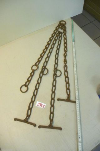 Nr.  9962.  Alte Kette Eisenkette 1,  8 Kg Stahlkette Old Iron Chain Bild