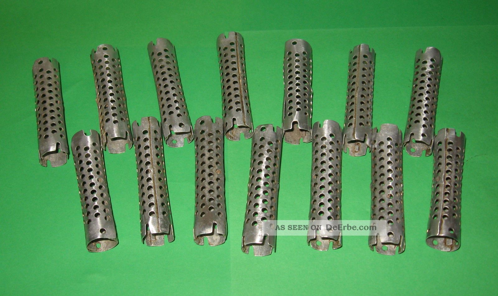 Haarwickler - Aluminium - Ca.  1950iger Jahre - 14 Stück Frisör & Barbier Bild