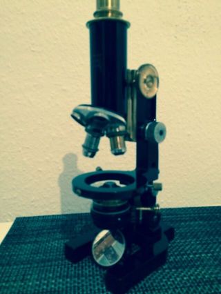 Antik Mikroskop Ed.  Messter No:649 Bild