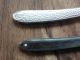 2 Rasiermesser Solingen Mit Boxen Schalen Aus Metall In Silber - Straight Razor Frisör & Barbier Bild 3