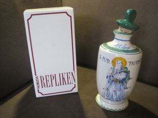Apotheker Standgefäß Flasche Mit Stöpsel Ulmer Keramik Apostel Thaddäus Ovp Bild