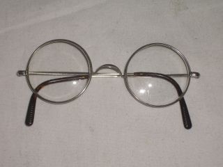 Nickelbrille Um 1900 - Schildpatt Bügelenden Bild