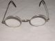 Nickelbrille Um 1900 - Schildpatt Bügelenden Optiker Bild 1