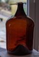 Antike Braune Apotheker Flasche 18.  Jhd.  Abriss Waldglas Bottle Pontil Sammlerglas Bild 7