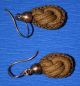 Ohrringe U.  Collier U.  Kreuz Aus Echtem Haar Biedermeier Um 1840 - 50,  Haarschmuck Schmuck nach Epochen Bild 3