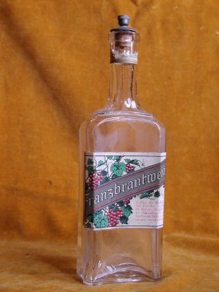 2 Schöne Alte Jugendstil Haarwasser - Flaschen - Franzbrantwein,  Bay - Rum Bild