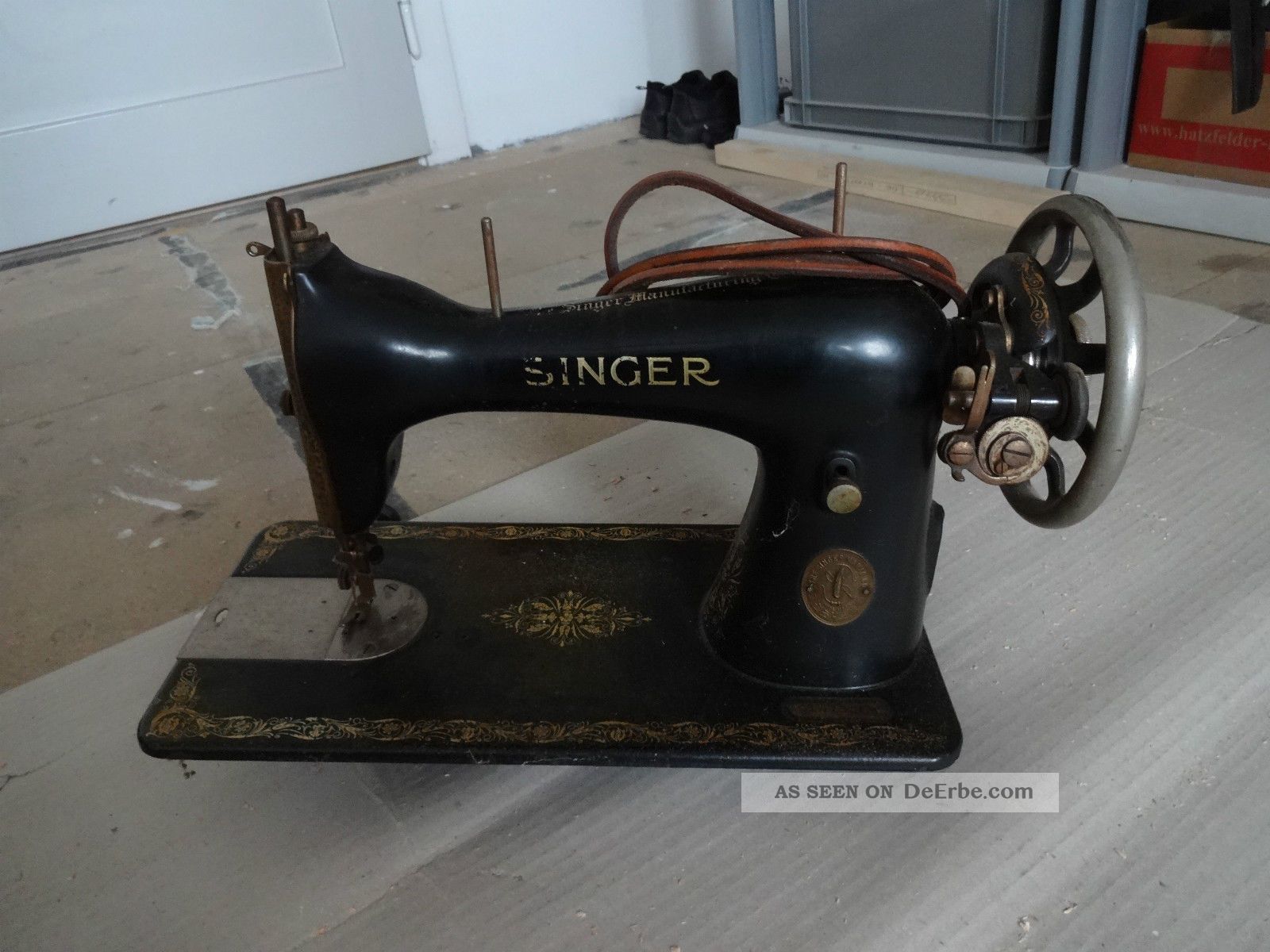 Alte Nähmaschine Jugendstil Ca.  1900 Jugendstil Von Singer,  Ansehen Schneider Bild