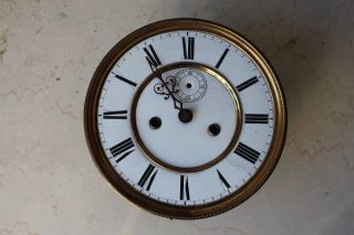 Altes Wiener Regulatoren Uhrwerk,  Von Gustav Becker Mit Wapen Bild
