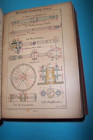Häntzschel Die Praxis Des Modernen Maschinenbaues Band 1 Von 1920 Bild