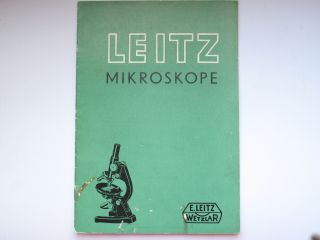 Leitz Schrift,  Mikroskope,  Ca.  1950. Bild