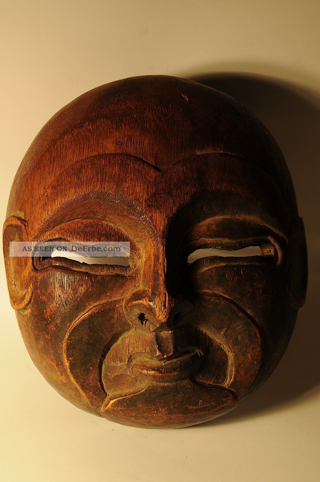 Alte Tibetische Holzmaske Maske Tibet Nepal Asiatika: Indien & Himalaya Bild