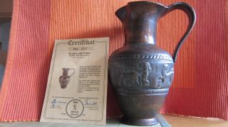 Krug Wie Antik Kyathos Bronze Dekor Zertifikat Als Museums - Replikat Bild