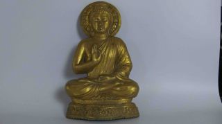 Buddha Holzstatue Zur Wandaufhängung Bild