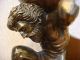 Alte Figur Atlas Mit Globus Buchstützung Deko Statue Bronze Holz - Dachbodenfund Antike Bild 2