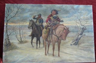 Kriegsmalerei,  30 - Jähriger Krieg,  Gemälde,  Ölbild,  Söldner,  Soldaten,  Militaria Bild