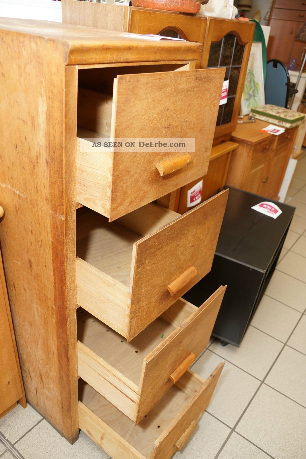 Antiker Aktenschrank Schubladenschrank Büroschrank Schrank Art Deco Um 1920