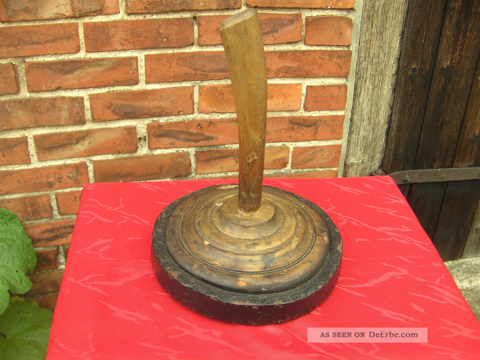 Antiker Eisstock Aus Holz/metall Speicherfund / Dachbodenfund