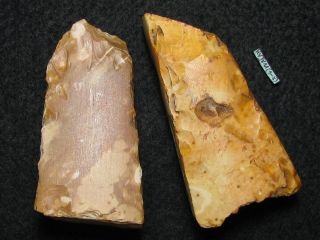 5200j.  A: 2 X Steinbeil Flint Steinzeit Neolithikum Trichterbecher Kultur Bild