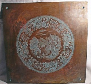 Antike Kupferplatte - Gestochen Und Graviert - Bild