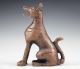 Chinesische Antiquitäten Bronze Skulpturen Hunde Selten 1900 Asiatika: China Bild 1