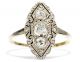 Art Déco Um 1925: Ring Aus 585 Gold & Platin 0,  38 Ct Diamanten,  Diamant,  Diamond Schmuck nach Epochen Bild 1