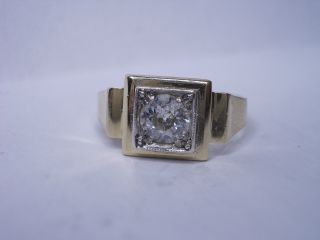 Jugendstil/art Deco - Brilliant - Ring 585 Gold Diamant 0,  75 Ct.  Um 1920 - 1930 Bild