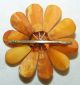 Alte Bernstein - Nadel Brosche Als Blüte Art Deco 30er Jahre Verschiedene Steine Schmuck nach Epochen Bild 2