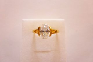 Sehr Exclusiver Und Eleganter Ring Silber Vergoldet Mit Tollem Zirkonia Bild