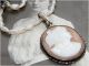 Jugendstil Antik Gemme Anhänger An Biwa Perlen Collier Tolle Silber Kamee Kette Schmuck nach Epochen Bild 1