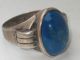 Art - Deco 835er Silber Ring Lapislazuli Lapis Design Schmuck nach Epochen Bild 1
