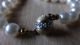 Schöne Echte Perlenkette Mit Schönem,  Vergoldeten Silberverschl. ,  Länge 88cm. Ketten Bild 1