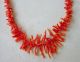 Art Deco Korallen Kette Collier Halskette Astkoralle Lachsfarben 45 Cm Ketten Bild 4